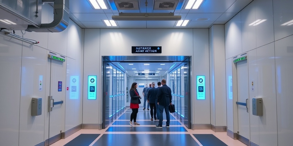 工業(yè)園區(qū)人員通道消毒